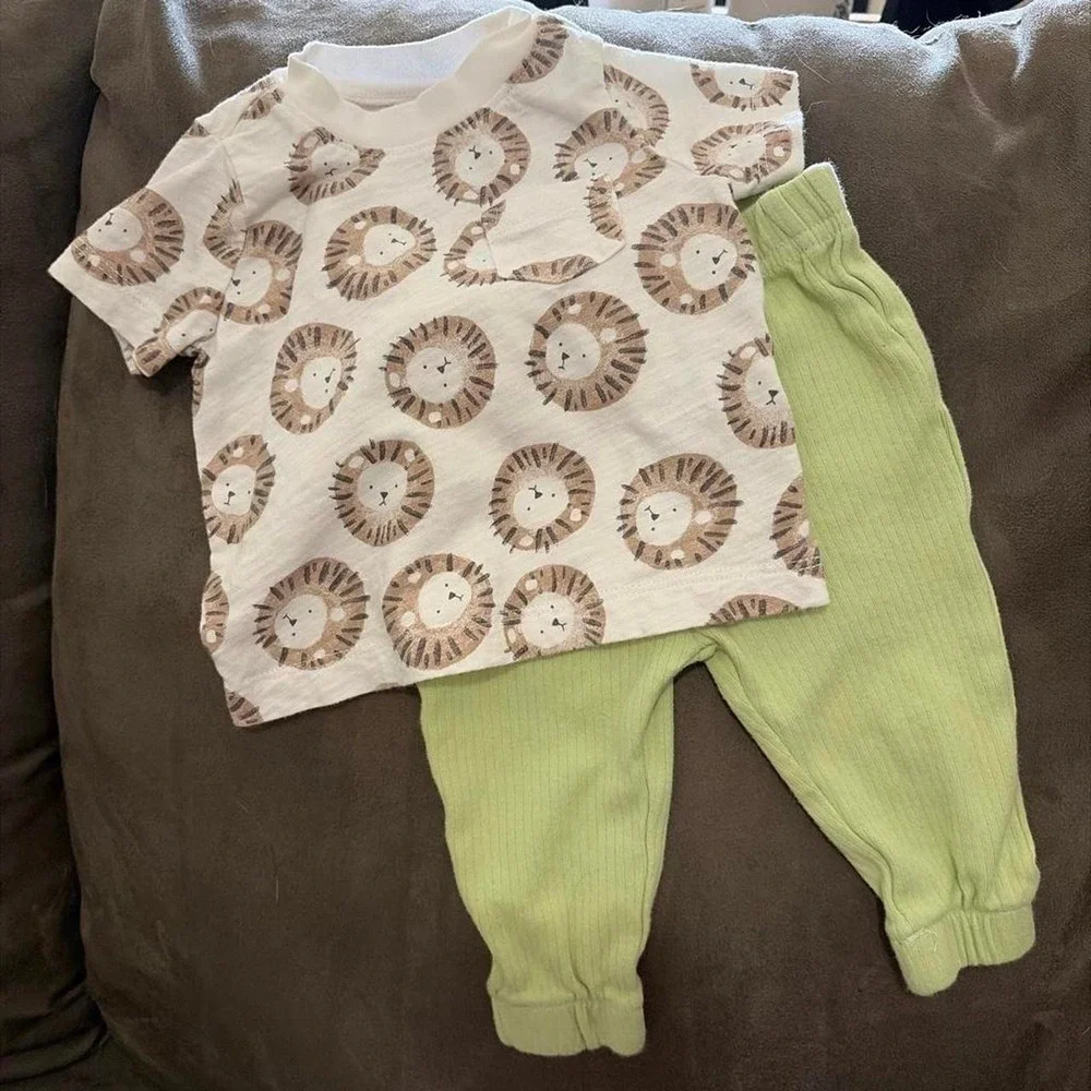 Baby Boy 3-6 Month Clothing Bundle 11pc Lot Dinosaur Lion Construction Mixed